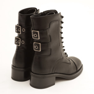 ANFIBIO CON FIBBIE POSTERIORI NERO