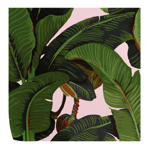 Carta da Parati Foglie di Banano Rosa