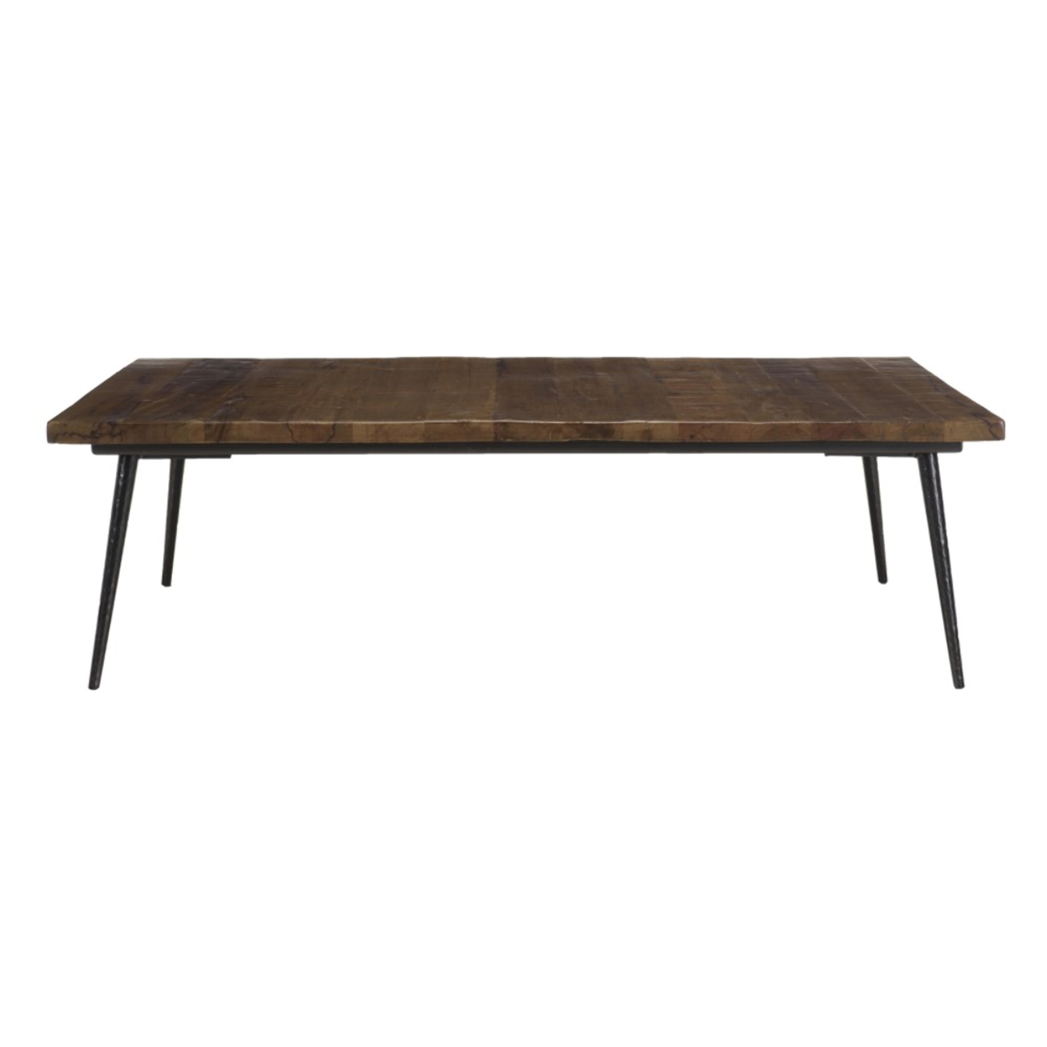 KIARA - Table basse rect. 135x70cm bois recyclé pieds métal