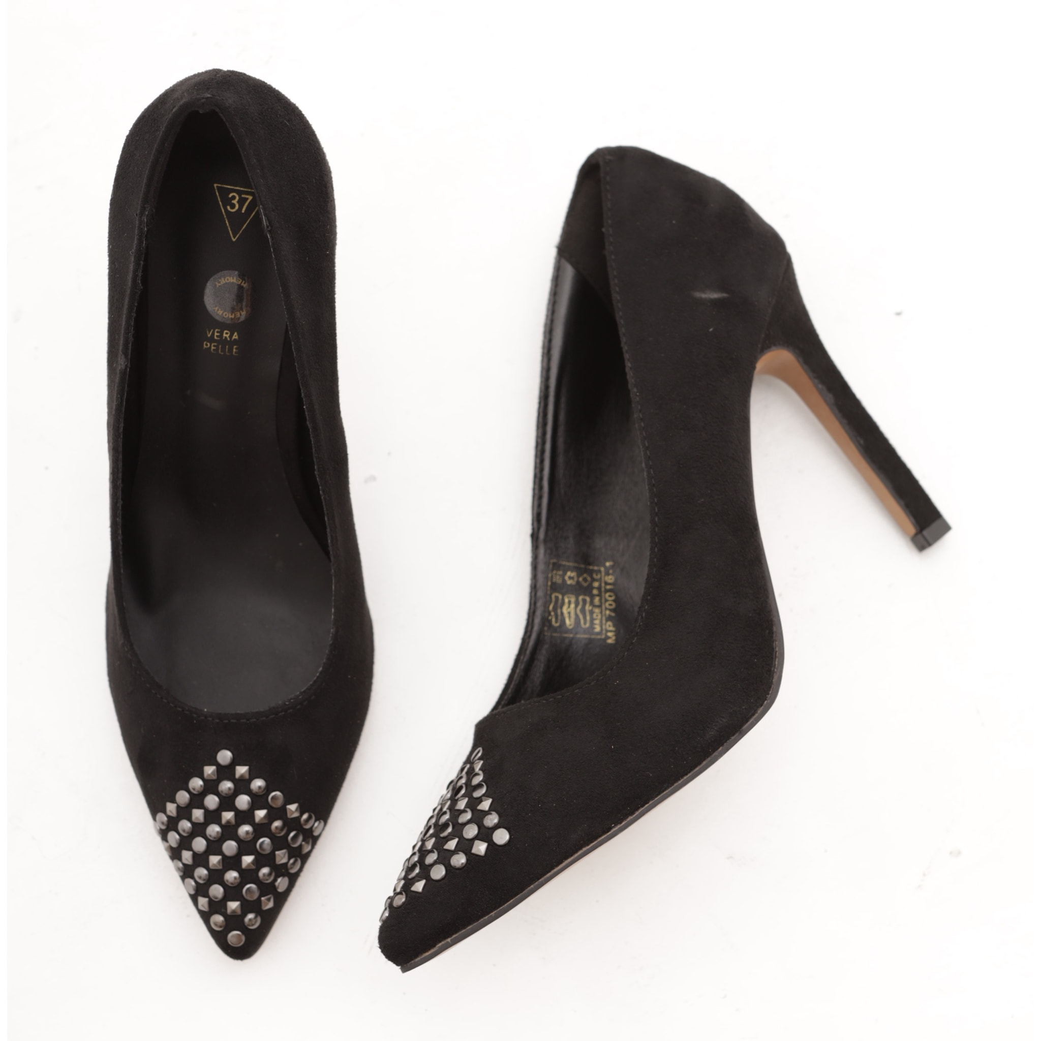 DECOLLETE' ALTA BORCHIE NERO