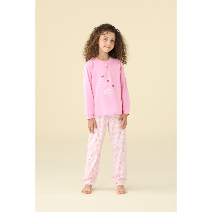 Pigiama bambina estivo in cotone. Noidinotte