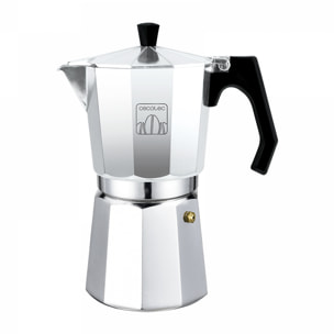 Cecotec Cafetera Italiana MokClassic 600 Shiny. Fabricada en Aluminio Fundido Ap