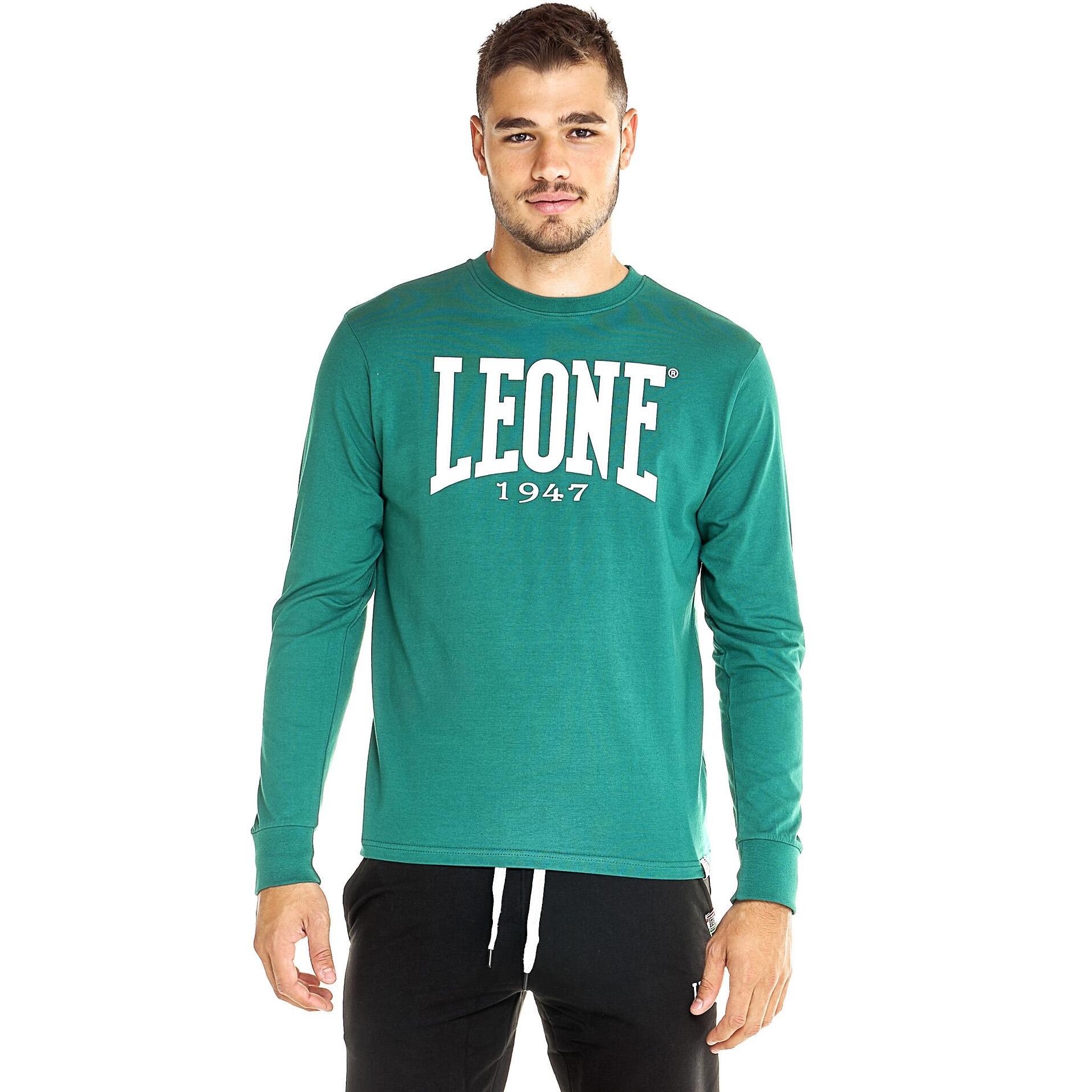 Camiseta de hombre Leone Basic de algodón de manga larga