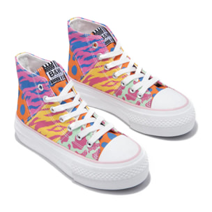 Zapatillas Altas Patchwork Multicolor B&W