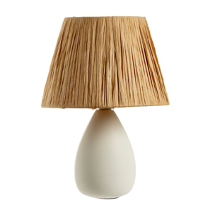 Lampada Da Tavolo Comodino Ricaricabile Accensione On/Off Modello Argo Bianco