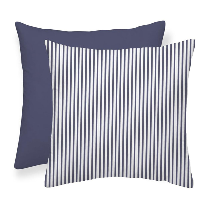 Pack 2 fundas de cojín deco LINE AZUL Nordic-Home