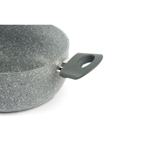 Casserole 20 cm Excelsa – Country Rock, Aluminium Antiadhésif Gris