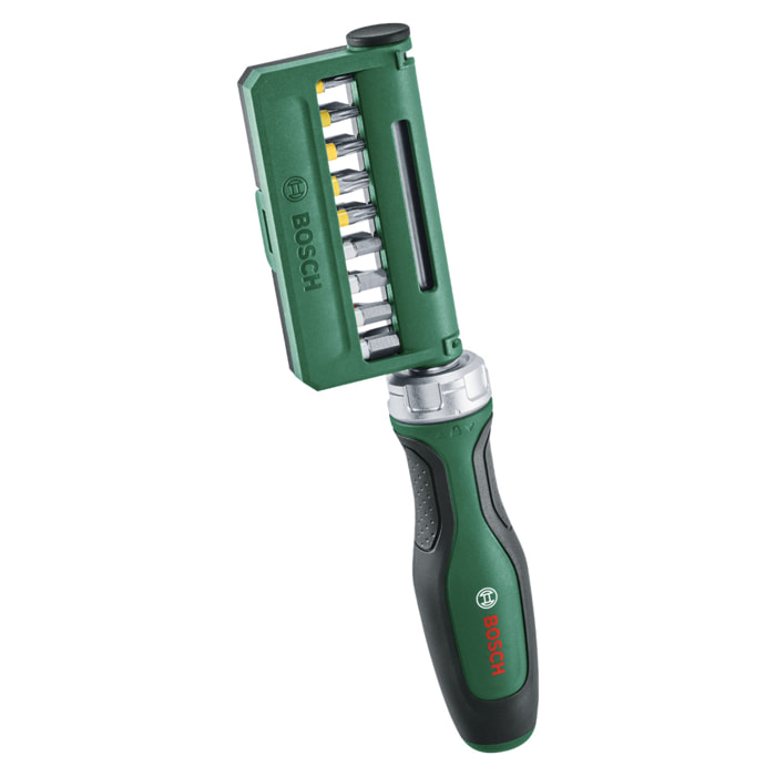 Set de tournevis à cliquet + 18 embouts - BOSCH - 1600A02Z9A