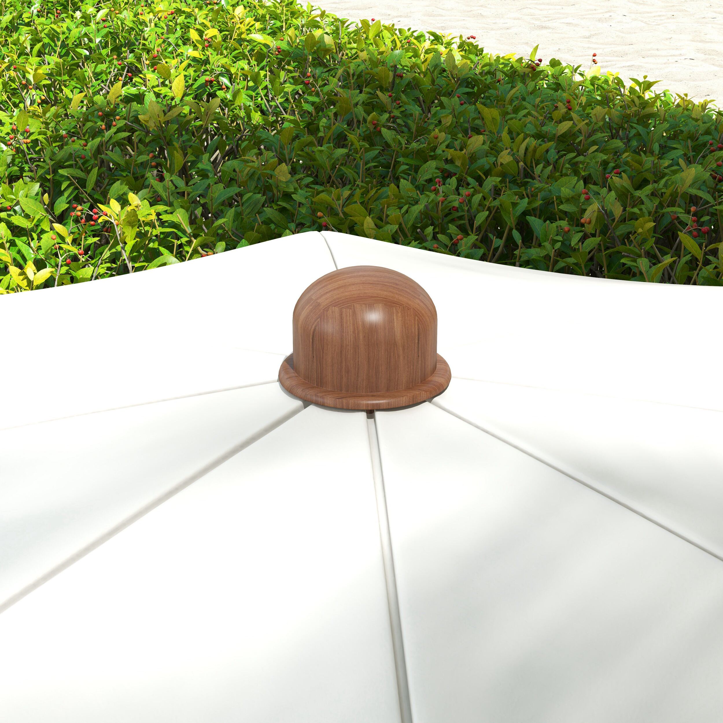 Sombrilla de Playa con Flecos Ø190x210 cm Parasol para Terraza con 8 Varillas Apertura Manual Anti-UV Impermeable y Bolsa de Transporte para Jardín Piscina Crema