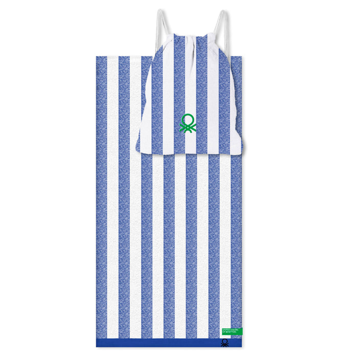 Set 2pc toalla de playa y mochila a juego benetton