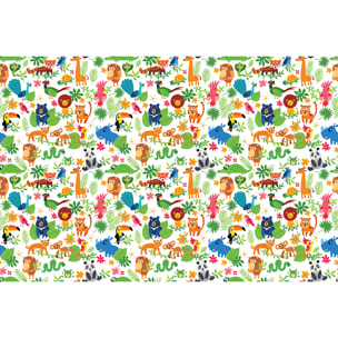 Sticker meuble enfant animaux dans la jungle 40 x 60 cm