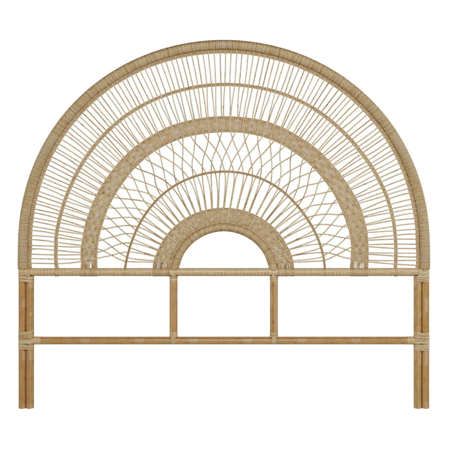 Tête de lit en rotin naturel 140 cm - Astéria