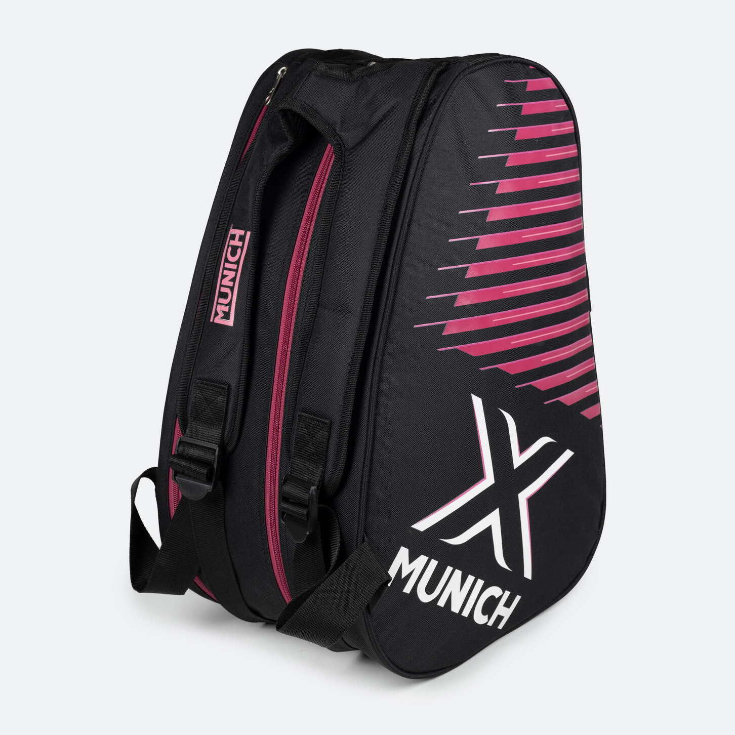 MUNICH Mochila Deportiva con Compartimento para Pala Negra y Fucsia training backpack club