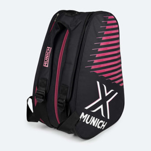 MUNICH Mochila Deportiva con Compartimento para Pala Negra y Fucsia training backpack club