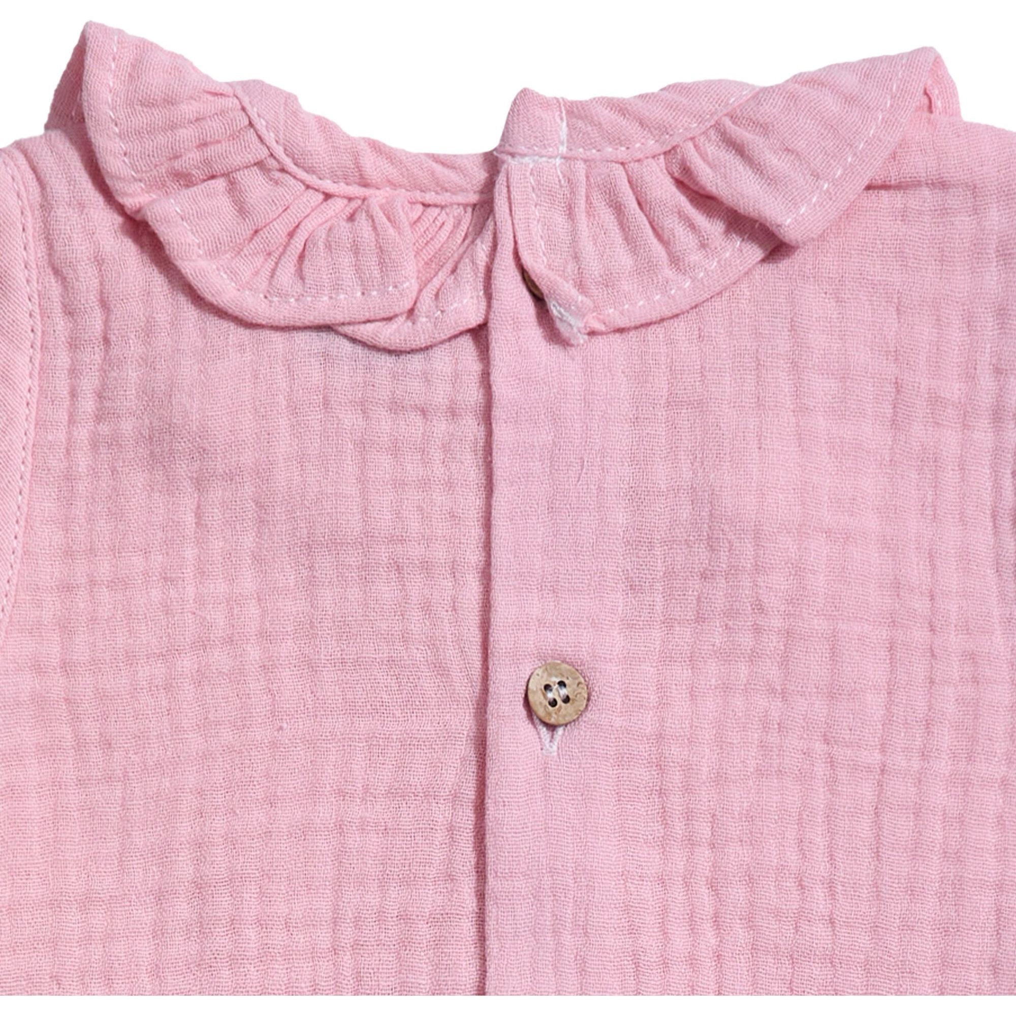 Body bebé manga corta cuello bambula