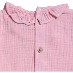 Body bebé manga corta cuello bambula