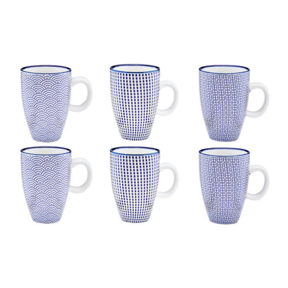 Tasse PATTERN 9cl - 6 pièces - Dark blue