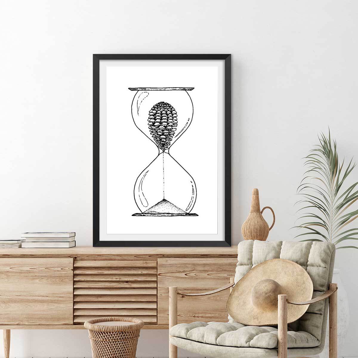 Poster sablier landais Affiche seule