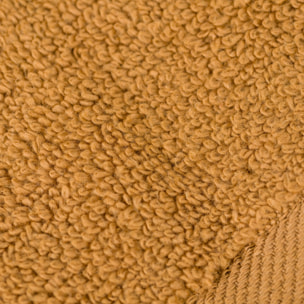 Toalla de baño 400gr doble rizo ocre