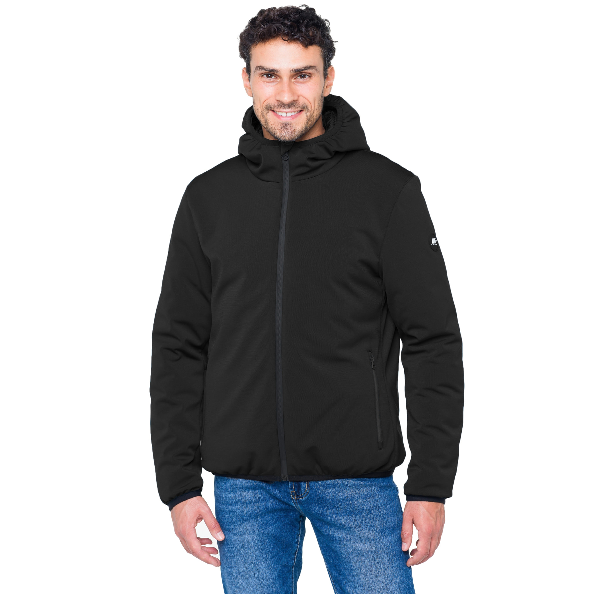 Chaqueta Hot Buttered Andaz acolchada con capucha Negro