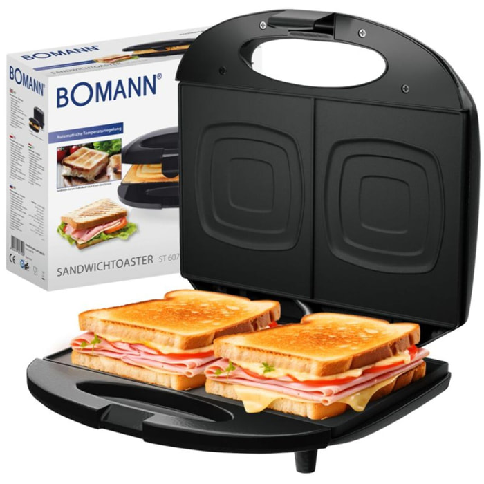 Appareil à Sandwich / Croque-monsieur Noir Bomann ST6074CB-Noir