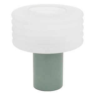 Lampe à poser "Asti" vert tilleul H36cm