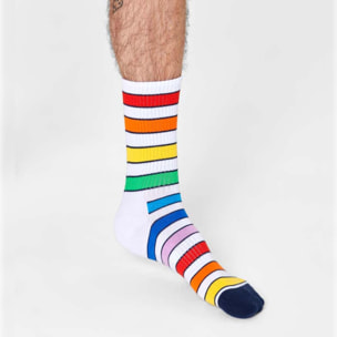 Calcetines multi stripe 3/4 crew