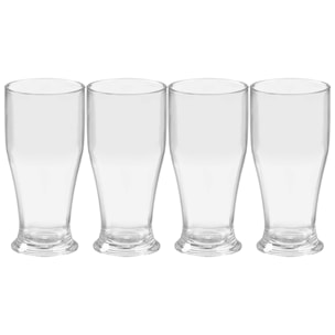 Set 4 vasos cerveza de 520ml acrilico