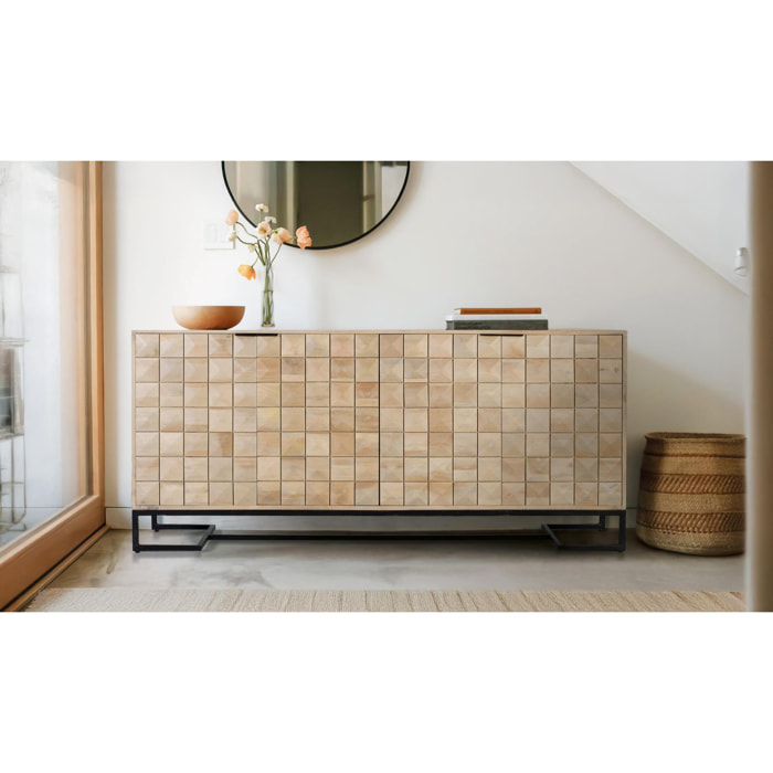 Aparador de Madera de Mango Estilo Minimalista Atemporal