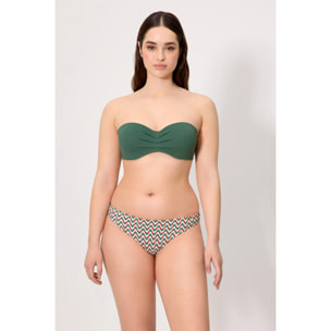 Top bikini bandeau Verde