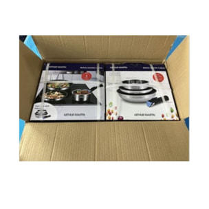 Batterie amovible 4 pièces inox