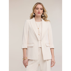 Motivi - Giacca blazer con gemelli gioiello - Bianco