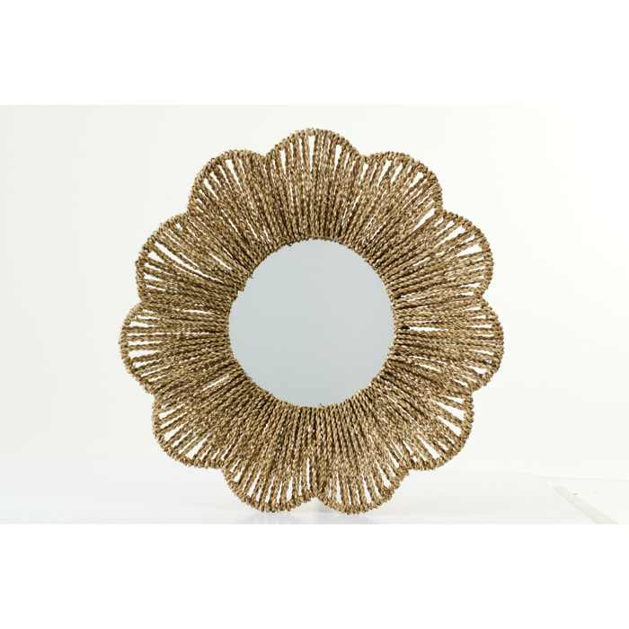 J-Line Miroir Mural - rotin - naturel