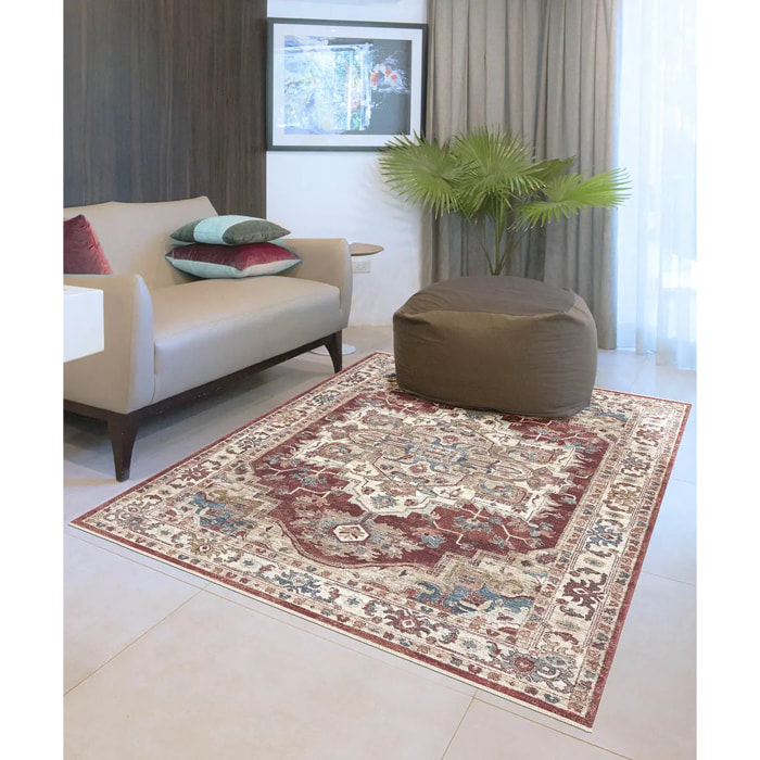 Tappeto soggiorno salotto persiano stile classico tradizionale colore rosso per salotto soggiorno camera da letto