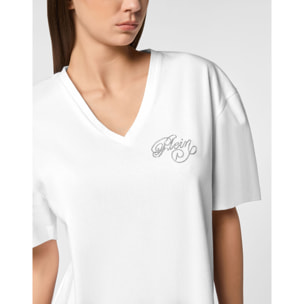 PHILIPP PLEIN T-Shirt V-Neck Ss SIGNATURE