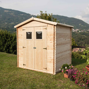 Giada - Casetta da giardino in legno di abete casetta da esterno 180x130x218H cm blockhouse ripostiglio da esterno