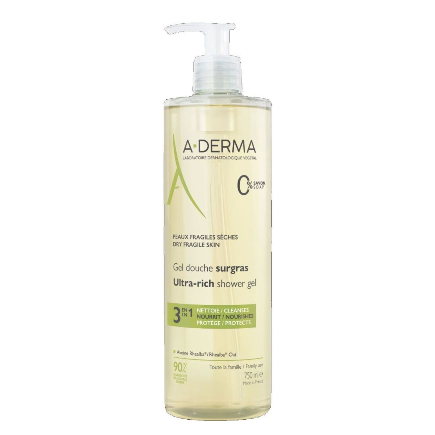 Les Indispensables - Gel Douche Surgras Peaux Fragiles Sèches