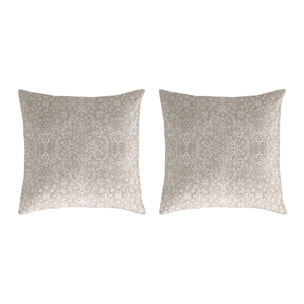 2 Fundas de almohada El Caballo 50x50 cm GIRALDA Lino - 100% algodón -