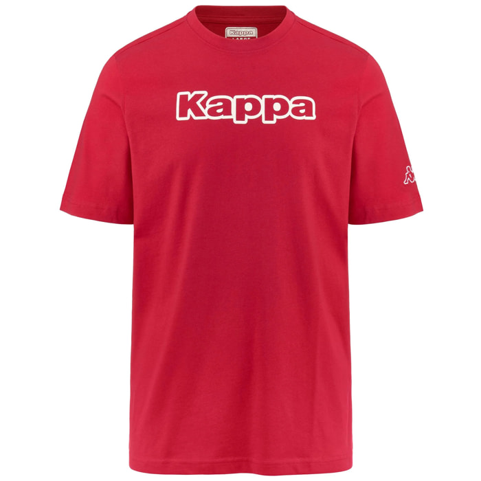 Kappa - T-Shirts & Top Uomo Rosso - Logo Fromen