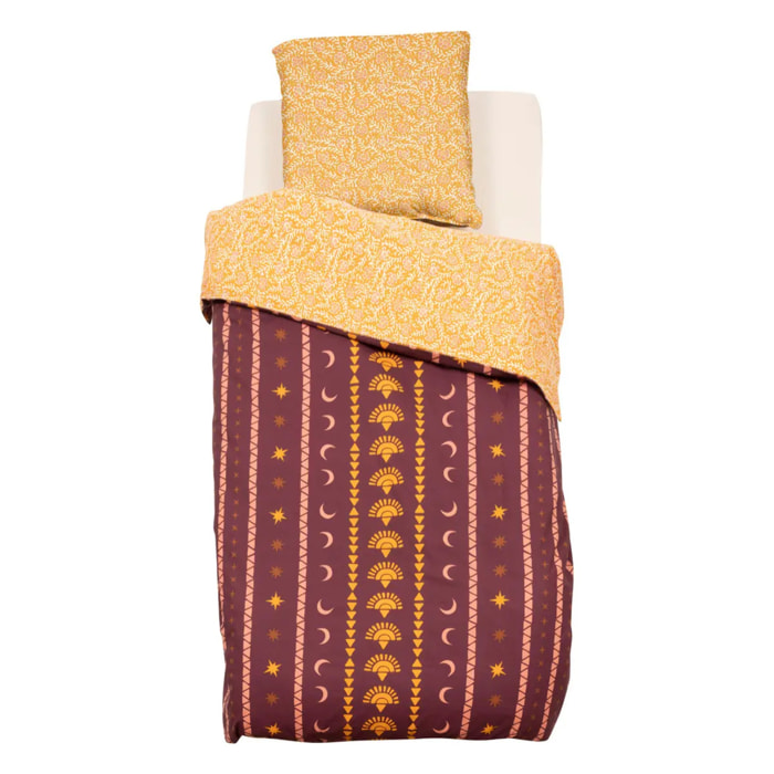 Parure de lit Bella violet L200xp140xH0,5cm