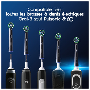 Oral-B Pro Cross Action Noire Brossettes Pour Brosse À Dents, 4 Unités