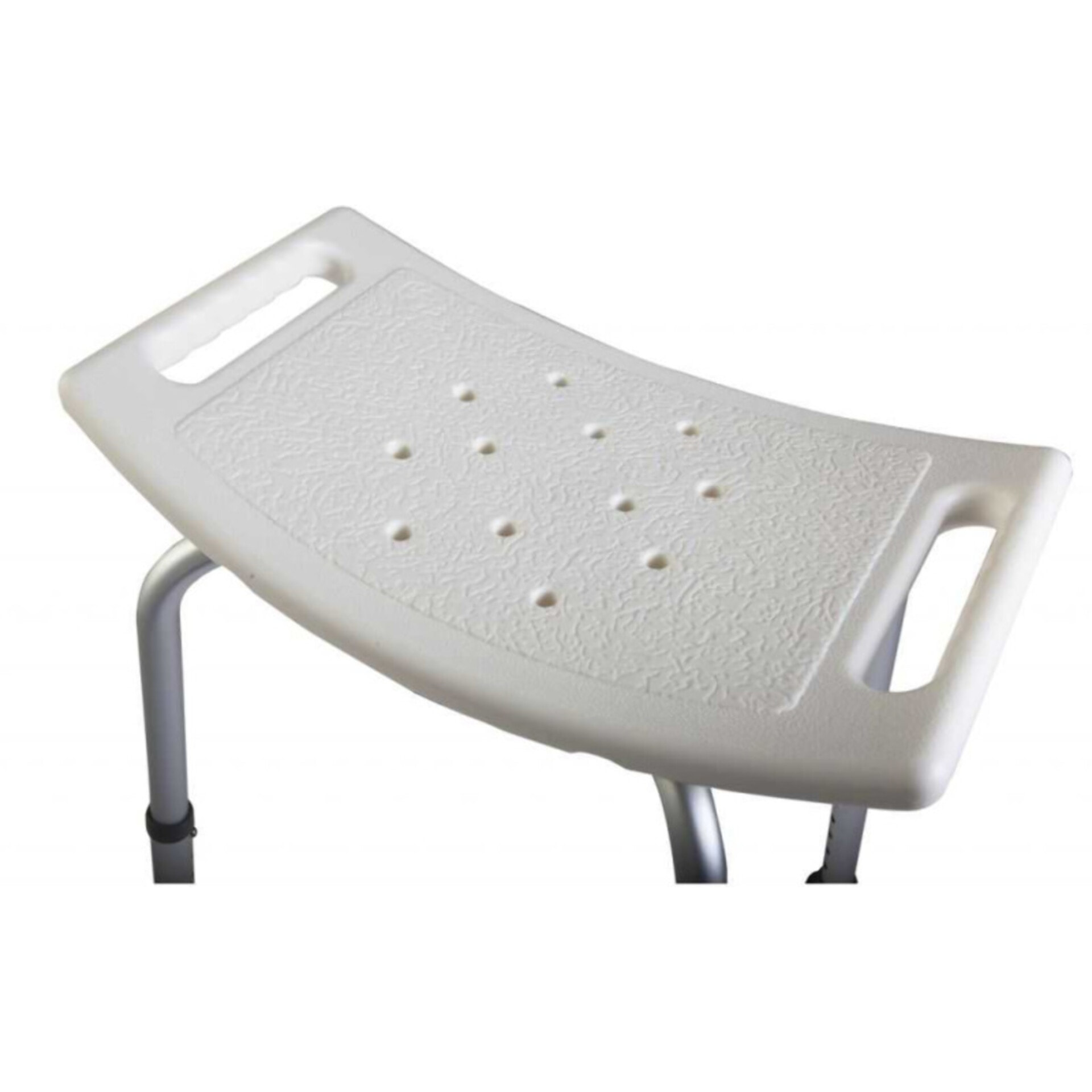 Tabouret de douche PMR PELLET Essentiel assise large hauteur réglable 2 poignées