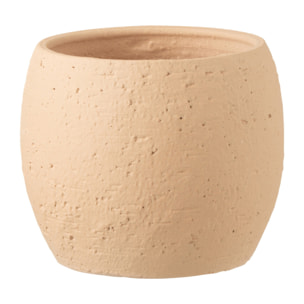 J-Line cachepot Enya - céramique - beige - medium - Ø 20.00 cm