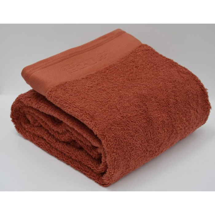 serviette de bain ORGANIC terracotta - 100 % coton bio 700 g/môì