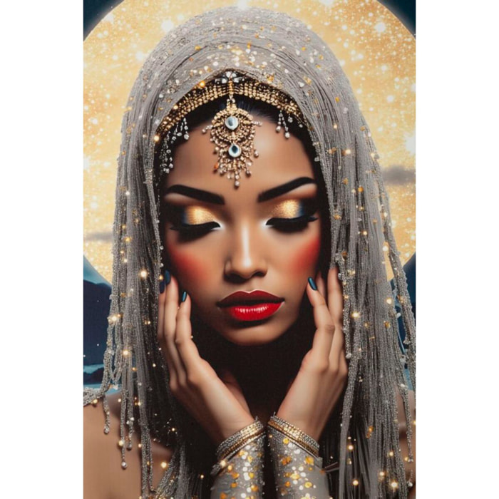 STAMPA C/LED SU TELA LACCATA C/CORNICE VENUS CM 70X4
X100