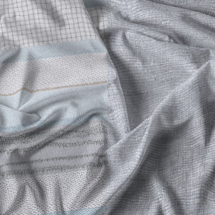PARURE COPRIPIUMINO ATHENA, 100% Cotone, Made in Italy - BELEN AZZURRO