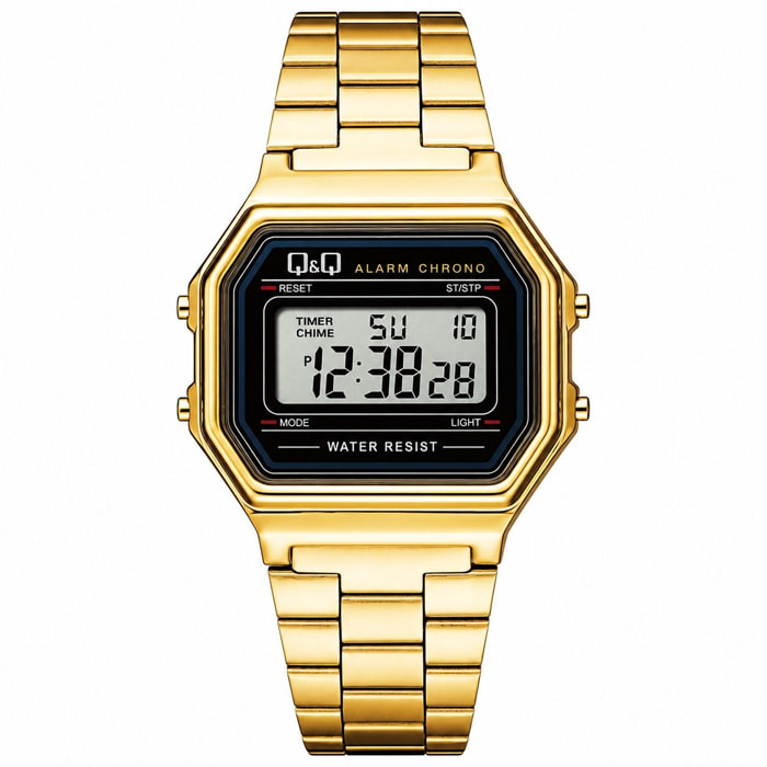 Reloj Q&q M173J003Y Unisex Digital Cuarzo con Correa de Acero inoxidable