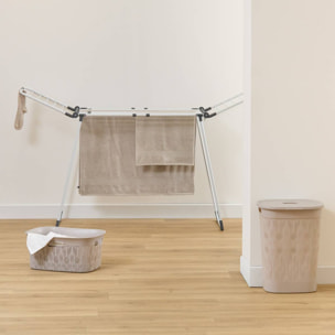 Étendoir à Linge Sinai Extensible 27M Blanc 113x60x260 cm