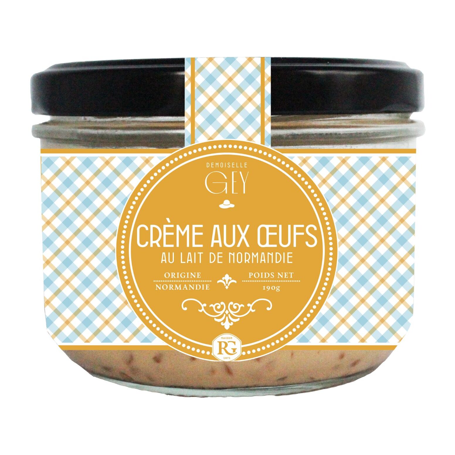 4 x Crème aux oeufs saveur vanille - 4 x 190g - Raoul Gey - France
