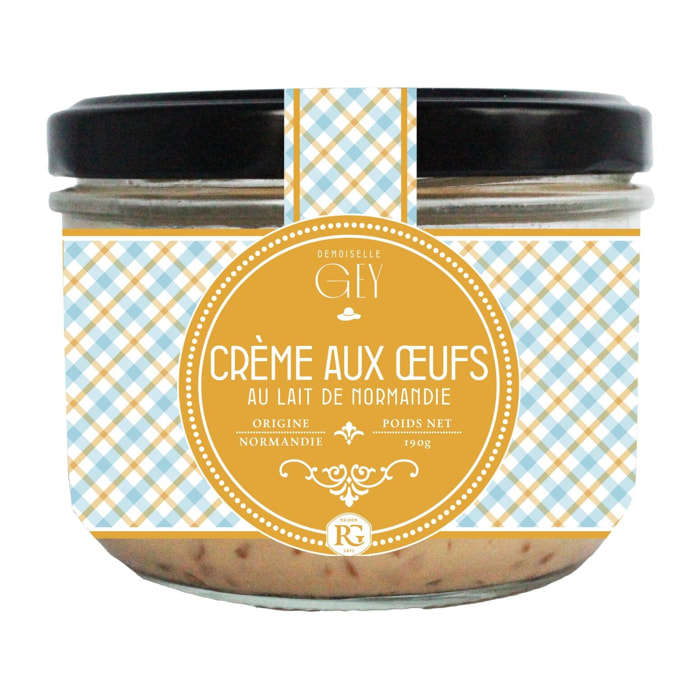 4 x Crème aux oeufs saveur vanille - 4 x 190g - Raoul Gey - France